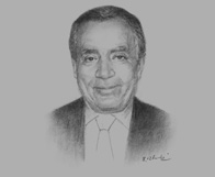 Sketch of Farouk El Okdah, Governor, Central Bank of Egypt (CBE)