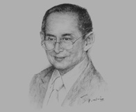 Sketch of  His Majesty Bhumibol Adulyadej, King of Thailand