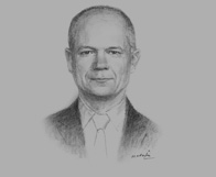 Sketch of William Hague, UK Secretary of State for Foreign and Commonwealth Affairs