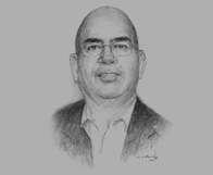 Sketch of Satish Mishra, Managing Director, Strategic Asia, on the country’s decentralisation process