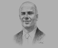 Sketch of Peter Markey, Partner, Ernst & Young, on building a qualified workforce for professional services