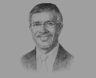Sketch of Mahmud Merali, Managing Partner, MERALI’S,