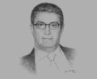 Sketch of Hatem Soliman, International Partner, Helmy, Hamza & Partners (Baker & McKenzie)