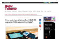 Qatar Tribune: Does cash have a future after covid-19