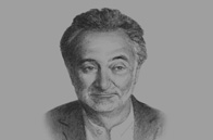 Sketch of <p>Jacques Attali, President, PlaNet Finance</p>
