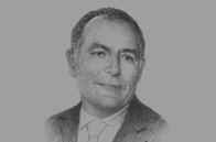 Sketch of <p>Salaheddine Mezouar, Minister of Foreign Affairs and Cooperation</p>
