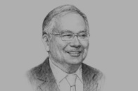 Sketch of <p> Prime Minister Najib Razak</p>
