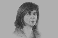 Sketch of <p>Maria Ángela Holguín, Minister of Foreign Affairs</p>
