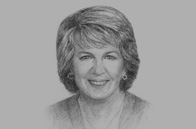 Sketch of <p> Julie Bishop, Australian Minister for Foreign Affairs </p>
