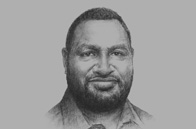 Sketch of <p>James Marape, Minister of Finance</p>
