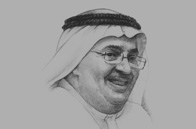 Sketch of <p>Faisal Al Ayyar, Vice-Chairman, Kuwait Projects Company</p>
