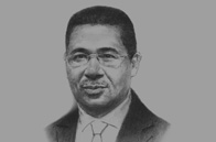 Sketch of <p>Prime Minister Daniel Ona Ondo</p>
