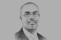 Sketch of <p>Mbuvi Ngunze, CEO, Kenya Airways</p>
