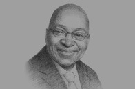 Sketch of <p>President Jacob Zuma</p>
