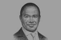 Sketch of <p>Monwabisi Kalawe, CEO, South African Airways (SAA)</p>

