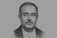 Sketch of <p>Sherif Ismail, Minister of Petroleum and Mineral Resources</p>
