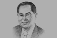 Sketch of <p>Lim Hng Kiang, Singapore Minister for Trade and Industry</p>
