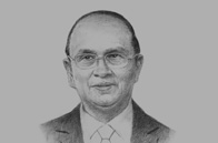 Sketch of <p>President U Thein Sein</p>
