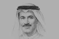 Sketch of <p>Sultan bin Saeed Al Mansoori, UAE Minister of Economy</p>
