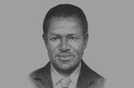 Sketch of <p>Kadré Désiré Ouédraogo, President, Commission of the Economic Community of West Africa States (ECOWAS)</p>
