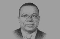 Sketch of <p>Beyon Luc-Adolphe Tiao, Former Prime Minister of Burkina Faso</p>
