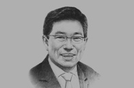 Sketch of <p>Yoon Sang-Jick, Korean Minister of Trade, Industry and Energy</p>
