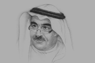 Sketch of <p>Adel Fakeih, Saudi Minister of Labour</p>
