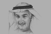 Sketch of <p>Fahad Al Mubarak, Governor, Saudi Arabian Monetary Agency (SAMA)</p>
