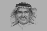 Sketch of <p>Abdulaziz Al Sugair, Chairman, Saudi Telecoms Company</p>
