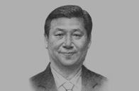 Sketch of <p>Xi Jinping, President of China</p>
