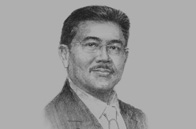 Sketch of <p>Mohamad Morshidi bin Abdul Ghani, Sarawak State Secretary</p>
