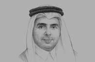 Sketch of <p>Mohammed Abdul Wahed Ali Al Hammadi, Minister of Education and Higher Education</p>
