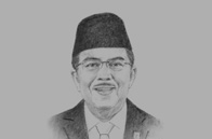 Sketch of <p>Vice-President Muhammad Jusuf Kalla</p>
