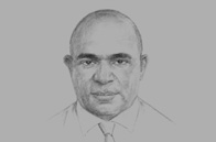 Sketch of <p>Wapu Sonk, Managing Director, National Petroleum Company</p>
