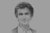 Sketch of <p>Jack Lang, Former French Minister of Culture; and President, the Arab World Institute (AWI) </p>
