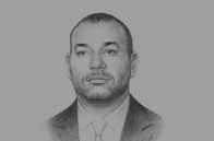 Sketch of <p>His Majesty King Mohammed VI</p>
