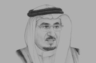 Sketch of <p> Mofarrej Al Haqbani, Minister of Labour</p>
