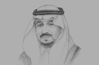 Sketch of <p> Prince Faisal bin Bandar bin Abdulaziz Al Saud, Governor, Riyadh Region, and Chairman, Arriyadh Development Authority (ADA) </p>
