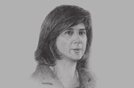 Sketch of <p>María Ángela Holguín, Minister of Foreign Affairs</p>
