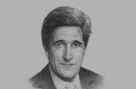 Sketch of <p>John Kerry, US Secretary of State</p>
