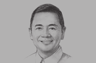 Sketch of <p>Albert S Garcia, Governor, Province of Bataan</p>
