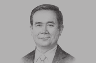 Sketch of <p>Prime Minister Prayuth Chan-ocha, on ASEAN cooperation and regional integration</p>
