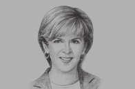 Sketch of <p>Julie Bishop, Australian Minister for Foreign Affairs</p>
