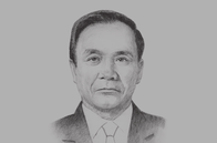 Sketch of <p>Thongsing Thammavong, Prime Minister of Laos and 2016 ASEAN Chair</p>
