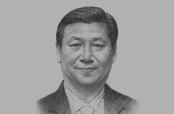 Sketch of <p>Xi Jinping, President of China</p>
