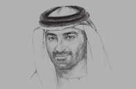 Sketch of <p>Mahmood Ebraheem Al Mahmood, CEO and Chairman, ADS Holding</p>
