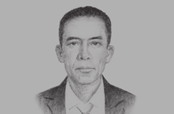 Sketch of <p>Arjun Bahadur Thapa, Secretary-General, South Asian Association for Regional Cooperation (SAARC) </p>
