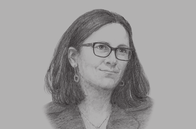 Sketch of <p>Cecilia Malmström, European Commissioner for Trade</p>
