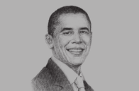 Sketch of <p>US President Barack Obama</p>
