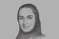 Sketch of <p>Sheikha Hind bint Hamad Al Thani, Vice-Chairperson and CEO, Qatar Foundation (QF)</p>
